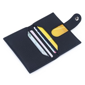 Ando Bag Genuine Cowhide Leather <b>Card</b> Holder Compact Snap Closure Wallet Unisex Multi Slot Business ID <b>Card</b> Organizer - Product Image 5