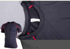 Camiseta Deportiva de Manga Corta para Hombre, Transpirable, de Secado Rápido, con Estampado 3D, Compresión y Sublimación, Fabricada en Fábrica Profesional - Product Image 6
