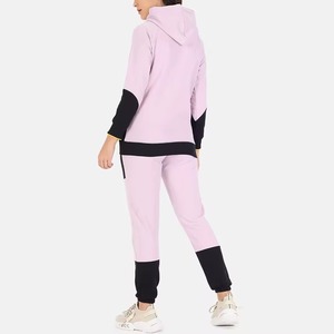 Nuevo Conjunto Deportivo de 2 Piezas para Mujer, Estilo Jogging, Corte Regular, con Capucha, Color Sólido, 100% Algodón Ecológico - Product Image 4