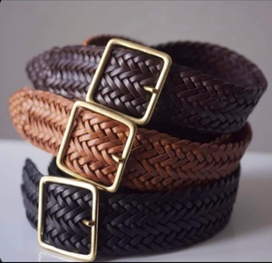Ceintures Formelles Robustes pour Hommes, Boucle Carrée en Acier, Style Vintage, Largeur 3,8 cm, Longueur 138 cm, Cuir de Vachette Écologique, OEM ODM - Product Image 6