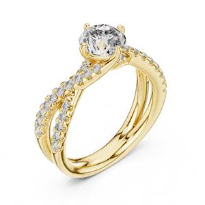 Bague de fiançailles solitaire en diamant CVD brillant de couleur E, certifié IGI, cultivé en laboratoire, or massif 18 carats, luxe, pour mariage et anniversaire - Product Image 6