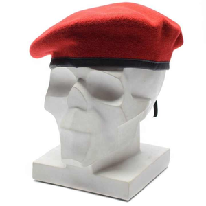 Classic French Wool <b>Beret</b> Hat 100% Wool Custom Embroidered Stylish Men's Fashion Headwear - Product Image 6