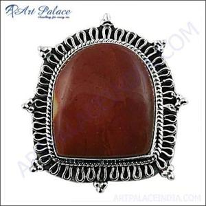 Impressive Mookaite Gemstone Brooch Wide Range of Fancy Designs for Wedding Jewelry & Accessories Silver Flower Pattern <b>Pins</b> - Product Image 1