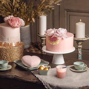 Paquete de 15 Frascos de Vidrio Vacíos Color Rosa para Velas con Tapas de Bambú y Etiquetas Adhesivas, Elegantes Portavelas y Faroles - Product Image 2