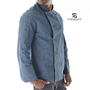 Chaqueta de Chef para la Industria Alimentaria con Material Ligero y Opciones de Personalización de Marca, Proveedor de Uniformes ODM 2026 - Product Image 5