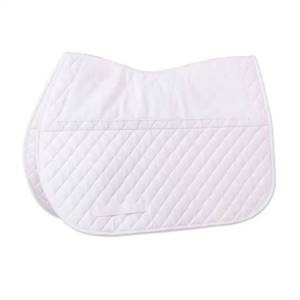 High-End Custom Dressage Saddle Pads Custom Suede Half Pads with Fur High Quality Horse Riding Equipment Bulk <b>Equestrian</b> Tack - Product Image 3
