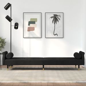 โซฟาเบดกำมะหยี่สีดำรุ่นมาตรฐาน - Product Image 3