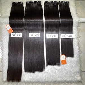 Meilleure Qualité 100% Raw Vietnamien Remy Extensions De Cheveux Os Droite Trame Cheveux Bundles Vague Naturelle Usine Prix De Gros - Product Image 5