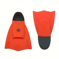 Aletas de natación para niños y adultos con logotipo personalizado nuevo de fábrica, diseño profesional OEM/ODM, aleta corta de buceo de silicona gratis para entrenamiento