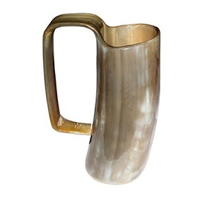 Natural buffalo horn mug Buffalo horn <b>beer</b> mug Handmade horn crafts Unique horn drinking cup Best sell horn mug - Product Image 5