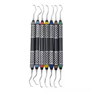 Ensemble de curettes dentaires Gracey, 7 pièces, instruments chirurgicaux dentaires parodontaux - Product Image 1