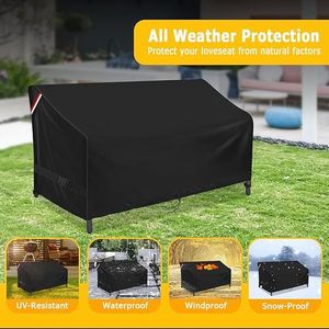Copertura Impermeabile per Divanetto da Esterno a 2 Posti, Elegante Copertura per Mobili da Giardino - Product Image 2