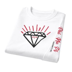 Maglietta a Maniche Lunghe Kappa Alpha Psi Diamond Phi Nu Pi Bianca, Abbigliamento per Fraternità Greca con Design Classico, Comfort e Stile Premium - Product Image 6