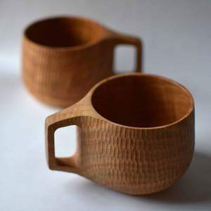 Taza de Madera para Beber Té y Café de Uso Diario, Hecha a Mano en India, de RR ENTERPRISES - Product Image 2