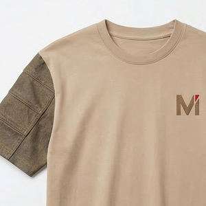 T-shirt de compression à séchage rapide pour homme, hauts oversize de musculation, vêtements de sport d'extérieur anti-humidité, personnalisables - Product Image 2