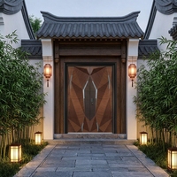 Porte de sécurité coulissante en acier moderne Hesheng Yaju avec isolation acoustique anti-balles et caractéristiques imperméables pour usage domestique et commercial