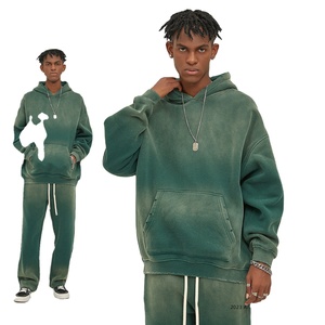 Sudaderas con Capucha Unisex de Algodón 100% con Logotipo Personalizado Bordado, Lavado Ácido, Corte Regular, OEM ODM para Hombre - Product Image 1