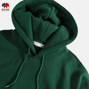 Sweat-shirts à capuche unis pour hommes, style pull-over, avec logo personnalisé sur le devant, en molleton 100% coton respirant, design ODM hiver, avec poche. - Product Image 5