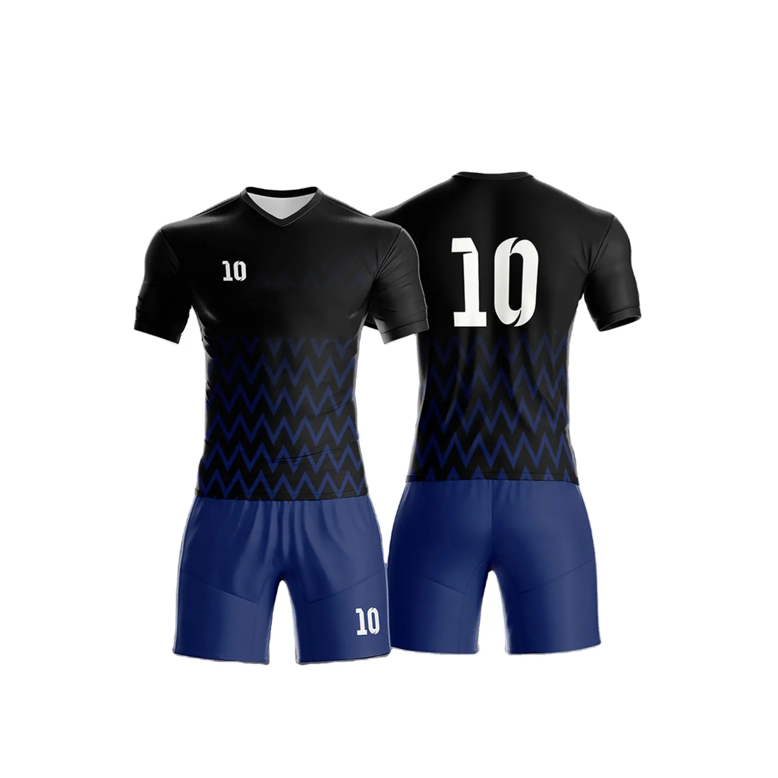 Uniforme de futebol sublimado personalizado de alta qualidade, camisa de futebol, design de transferência de calor, uniformes de futebol para jovens, atacado