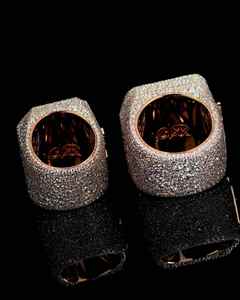 Anillo de Compromiso de Plata de Ley 925 con Diamante Moissanite VVS, Chapado en Oro, Estilo Hip-hop para Hombre y Mujer, Gran Venta - Product Image 6