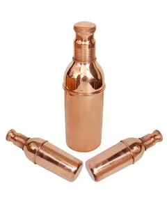 Good Quality <b>Copper</b> <b>Bottle</b> with Strong Build and Secure Lid for Safe Storage of <b>Drinking</b> Water Anytime Anywhere - Product Image 2