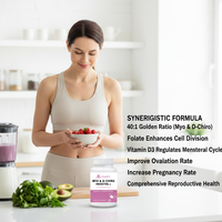 Complément alimentaire à base de myo-inositol en capsules, favorise une fonction ovarienne saine et un équilibre hormonal pour les femmes, source alimentaire naturelle et végétalienne.