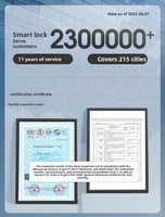 Cerradura Inteligente con App TTLOCK, 6 Métodos de Desbloqueo, Tarjeta de Memoria de Aluminio, Alta Seguridad, Puerta de Aluminio Clase C, para Hogares, Alquileres y Apartamentos
