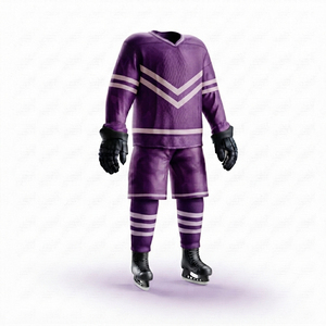Uniforme de Hockey sobre Hielo Hecho con Material Atlético Elástico, Zonas de Hombro Flexibles, Paneles de Malla Transpirable, Extremos de Mangas Duraderos - Product Image 5