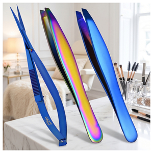 Las Mejores Pinzas Inclinadas Profesionales para Cejas, Pinzas Angulares para Depilación Facial y Herramienta de Salón de Belleza - Product Image 1