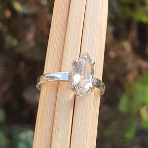 Bague de fiançailles et de mariage en argent sterling 925 massif, faite à la main, avec moissanite taille marquise, design classique, fournisseurs en gros - Product Image 2