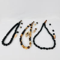 Tasbih religieux islamique fait main, toucher réel, vente en gros, perles couleur corne de buffle, prière moderne pour musulmans arabes