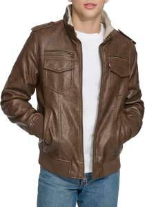 Veste en cuir véritable pour homme, vente en gros, couleur marron vintage, vestes de moto pour homme - Product Image 3