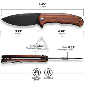 Cuchillos plegables hechos a mano de calidad premium, bajo MOQ, fabricados con el mejor material. - Product Image 6
