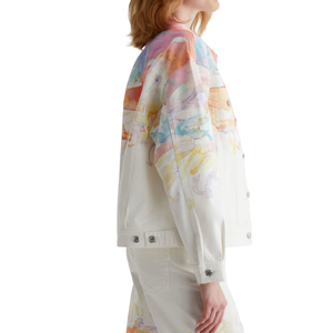 เสื้อแจ็คเก็ตยีนส์ทรงทรัคเกอร์แบบลำลองสำหรับผู้หญิง สไตล์หรูหรา ผ่านการซักแล้ว เหมาะสำหรับฤดูร้อน ฤดูใบไม้ร่วง และฤดูหนาว - Product Image 4