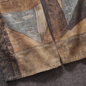 กางเกงยีนส์ขายาวสำหรับผู้ชายปรับแต่งได้, กางเกงยีนส์ขายาวกันลมซักได้กระเป๋าด้านหน้ากระดุมกลางสีทึบสีจางลง2025 - Product Image 5