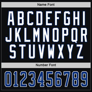 Maillot de hockey sur glace personnalisé pour homme, manches longues, noir et bleu, impression sublimée, col en V, manches complètes, uniforme d'équipe avec logo personnalisé - Product Image 4
