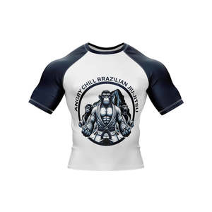 Custom Logo High Quality Wholesale Plain Jiu Jitsu Fitness Rash Guard Swim Shirts Printed <b>Long</b> <b>Sleeve</b> MMA Men Quick Dry - Product Image 3
