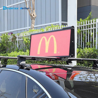Pantalla LED de Alta Luminosidad P2 P2.5 P3 320*960mm de Doble Cara, Impermeable IP65, para Publicidad en Exteriores, Techo de Taxi