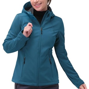 Vestes Softshell Blanches de Haute Qualité, Sportives, d'Extérieur, à Col Montant, Imperméables, pour la Randonnée, Manteau de Pluie à Capuche, Respirantes - Product Image 3
