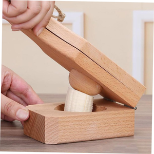 Wooden <b>Nutcracker</b> Tool Manual Nut Sheller Handmade Wood Walnut Pecan Hazelnut Cracking Opener Kitchen Household Tool - Product Image 1