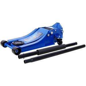 Martinetto idraulico a basso profilo blu da 4 tonnellate (8000 libbre) con portata di sollevamento da 2,5 a 20 pollici per auto - Product Image 3
