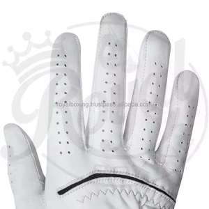 Guantes de Golf Grace Unisex Personalizables, Transpirables, Blancos, de Cuero Genuino Suave, para Ciclismo y Deportes, con Logotipo Personalizado para Hombre - Product Image 3
