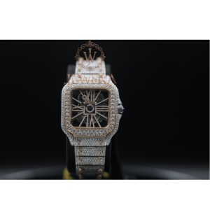 High on Demand Unisex Moissanite Diamond <b>Watch</b> High Brilliance Stones <b>for</b> Daily Wear Gifting and Special Occasions <b>for</b> Sale - Product Image 1