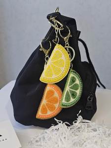 Elegant Hand Stitched Embroidery Beaded Keychain with Premium Quality Beads for Everyday Use and Gift Giving - Product Image 3