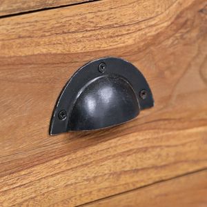 Mueble Auxiliar Mediano de Madera de Teca Sólida para Sala de Estar - Product Image 6