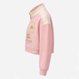 เสื้อสเวตเชิ้ตผ้าฟลีซกันเป็นขุย สีชมพู รุ่น Silk Road Generations สำหรับผู้หญิง ผลิตจากโพลีเอสเตอร์/คอตตอน ทรงปกติ ซิปด้านหน้า ลายโลโก้รูปอูฐ เหมาะสำหรับฤดูร้อน - Product Image 6