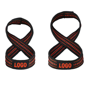 Correas de Levantamiento de Pesas en Forma de 8 de Algodón con Logotipo Personalizado, Alta Elasticidad y Cierre a Presión para Uso Universal Unisex - Product Image 1