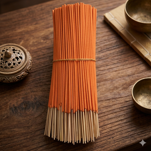 <b>Orange</b> Incense Stick Natural Handmade Bamboo Eco-Friendly Organic Religious Aromatherapy Meditation Home Fragrance Vietnam OEM - Product Image 2