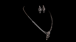 Elegante Juego de Collar de Novia de Plata 925 con Diamantes Cultivados en Laboratorio |   Joyería de Diseño para Bodas |   Proveedor de Joyería Nupcial - Product Image 2