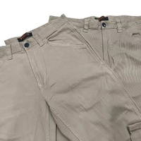 Pantalon décontracté pour homme, coupe droite, 100 % coton, écologique, respirant, anti-bouloches, infroissable, léger, taille mi-haute, devant plat, fermeture éclair